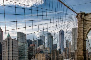 Картинка города нью-йорк+ сша brooklyn bridge new york manhattan