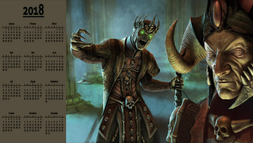 Картинка календари видеоигры взгляд чудовище существо корона череп