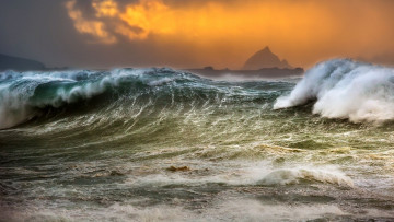 Картинка природа моря океаны шторм волны