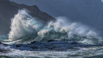 Картинка природа стихия скалы волна