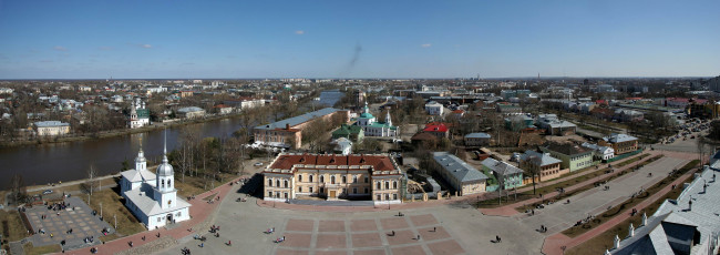 Обои картинки фото вологда, россия, города, - панорамы, вид, сверху, город, панорама
