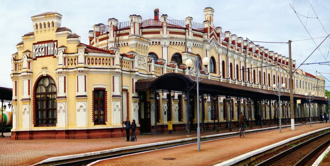 Обои картинки фото города, - здания,  дома, дом, здание, город, украина, винницкая область, казатин, железнодорожный вокзал