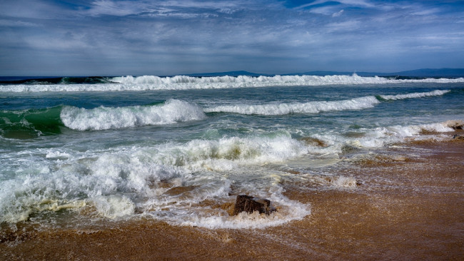 Обои картинки фото природа, побережье, волны, море
