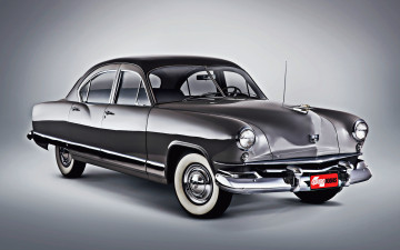 обоя 1951 kaiser deluxe, автомобили, kaizer, kaiser, deluxe, golden, dragon, 4k, ретро, 1951, люкс