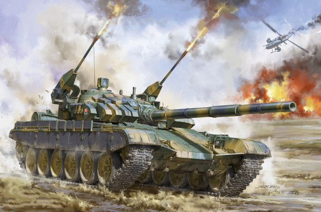 Обои картинки фото техника, военная техника, танк, т-72, словакия, т-72м2