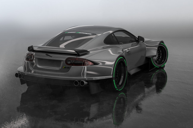 Обои картинки фото jaguar xk-r widebody, автомобили, 3д, jaguar, xkr, widebody