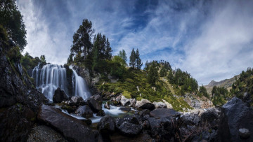 Картинка aigualluts+waterfall aragon spain природа водопады aigualluts waterfall