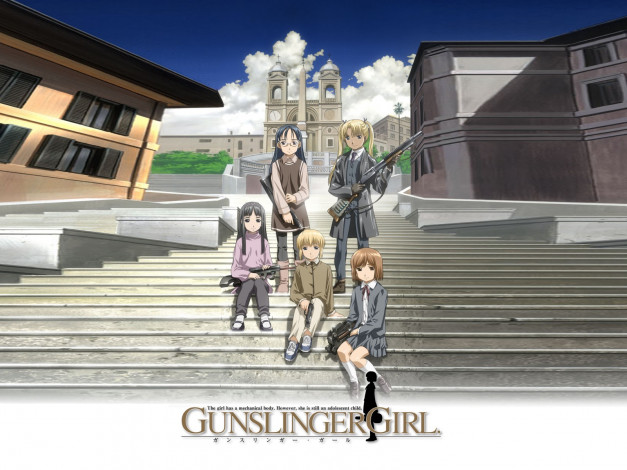 Обои картинки фото аниме, gun, slinger, girl