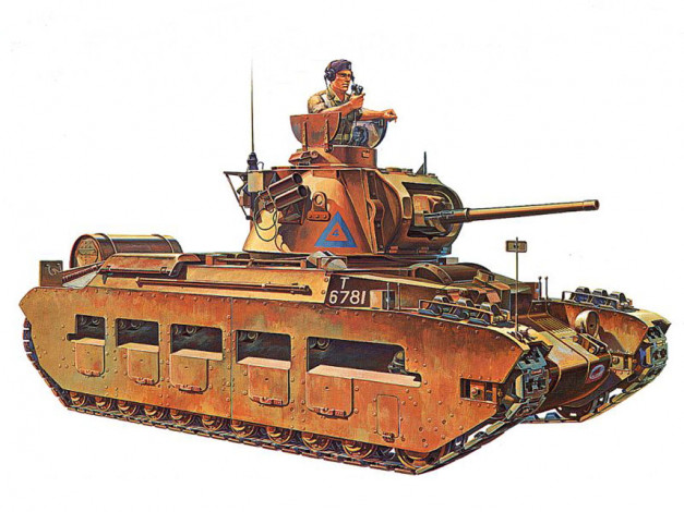 Обои картинки фото пехотный, танк, mk, ii, mатильда, техника, военная