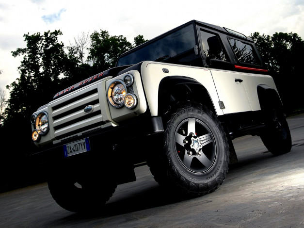 Обои картинки фото aznom, land, rover, defender, 90, автомобили