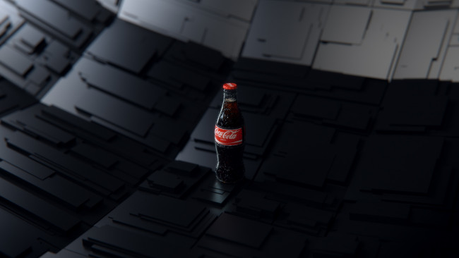 Обои картинки фото бренды, coca, cola, бутылка, напиток