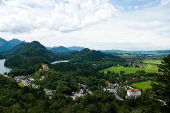 обоя fussen, bavaria, германия, города, пейзажи, панорама, дома, пейзаж