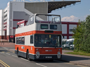 Картинка 1972+leyland+atlanteanpark+royal+gm+buses+7032 автомобили автобусы общественный транспорт автобус