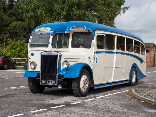 Обои картинки фото 1948 leyland tiger pa1 duple bluebird northern scottish npa197, автомобили, автобусы, общественный, транспорт, автобус
