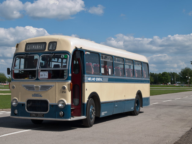 Обои картинки фото 1965 bristol mw6gecw midland general 296, автомобили, автобусы, общественный, транспорт, автобус