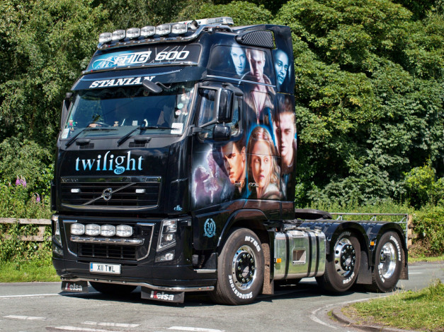 Обои картинки фото volvo fh16 twilight, автомобили, volvo trucks, тяжёлый, грузовик, седельный, тягач