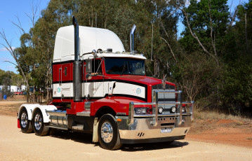 Картинка t600 автомобили kenworth тягач седельный тяжелый грузовик