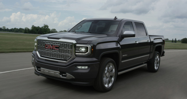 Обои картинки фото автомобили, gm-gmc, 2016, г, gmc, sierra, denali, 1500, crew, cab