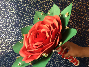Картинка разное ремесла +поделки +рукоделие бутон цветение лепестки розовая роза