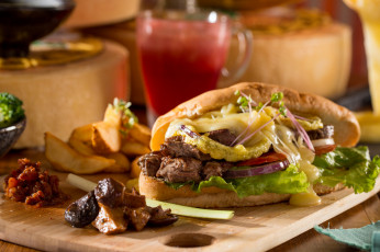 Картинка еда бутерброды +гамбургеры +канапе кухня китайская