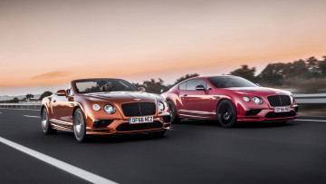 обоя bentley continental gt supersports coupe and convertible 2018, автомобили, bentley, continental, gt, supersports, coupe, convertible, 2018