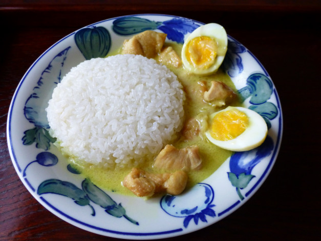 Обои картинки фото еда, вторые блюда, яйца, рис