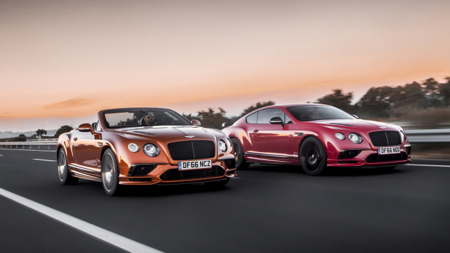 Обои картинки фото bentley continental gt supersports coupe and convertible 2018, автомобили, bentley, continental, gt, supersports, coupe, convertible, 2018
