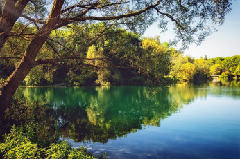 Картинка природа реки озера вода озеро отражение