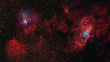 Картинка космос галактики туманности орла и лебедя
