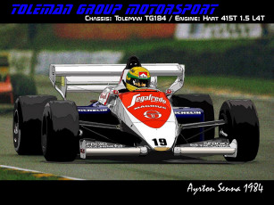 Картинка ayrton senna 1984 спорт формула