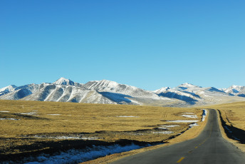 Картинка природа дороги разделительная полоса горы