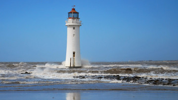 Картинка природа маяки маяк море волны