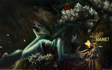 Картинка sida chen фэнтези существа цветы магия девушка