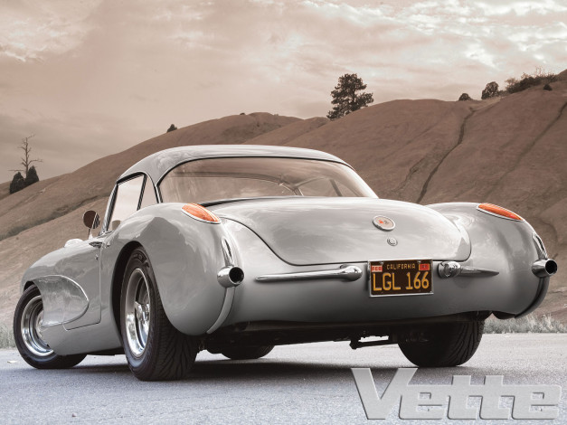 Обои картинки фото 1957, chevrolet, corvette, автомобили