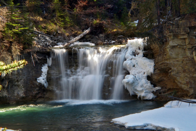Обои картинки фото banff, canada, природа, водопады, водопад