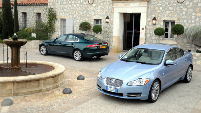 Обои картинки фото jaguar, xf, автомобили, великобритания, класс-люкс, легковые, land, rover, ltd