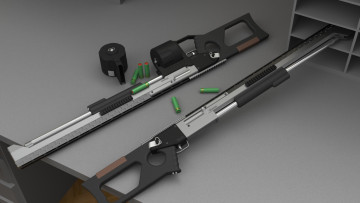 Картинка оружие 3d патроны винтовки