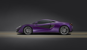 обоя автомобили, mclaren, сиреневый, 2015г, coupе, mso, 570s