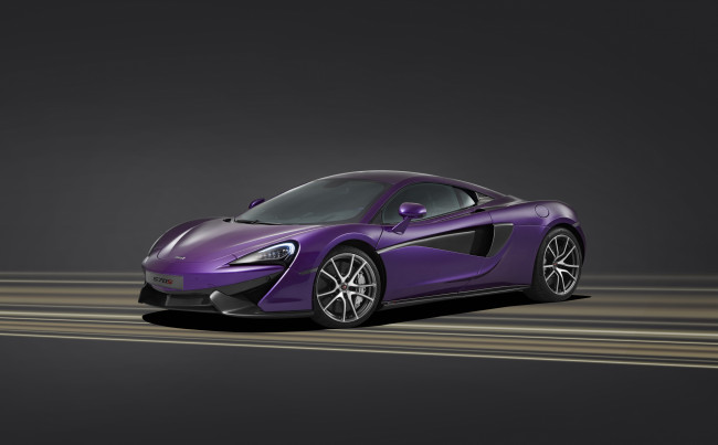 Обои картинки фото автомобили, mclaren, 2015г, coupе, mso, 570s, сиреневый