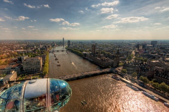 обоя london, города, лондон , великобритания, панорама