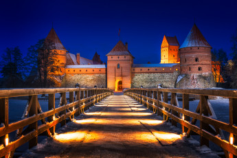 Картинка trakai+castle города -+дворцы +замки +крепости панорама