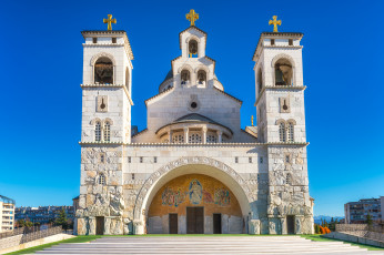 обоя podgorica cathedral exterior, города, - православные церкви,  монастыри, храм