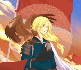 Картинка аниме akatsuki+no+yona сувон орёл