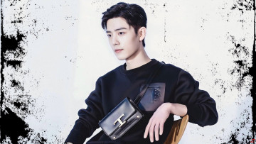 Картинка мужчины xiao+zhan актер свитер сумка стул