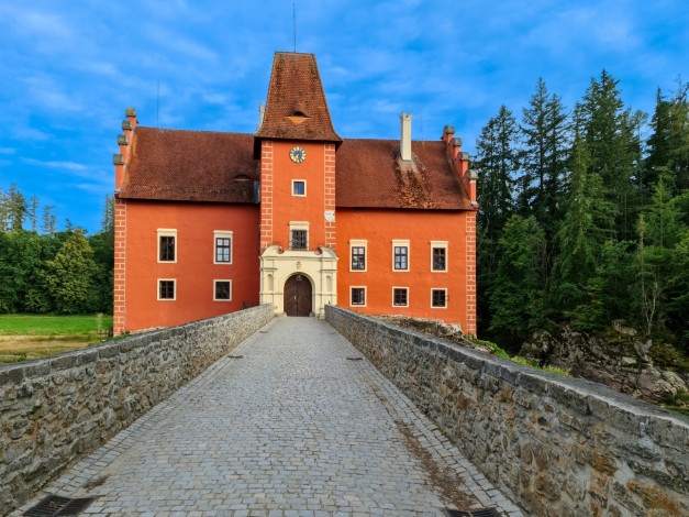Обои картинки фото red lhota castle, czech republic, города, замки чехии, red, lhota, castle, czech, republic