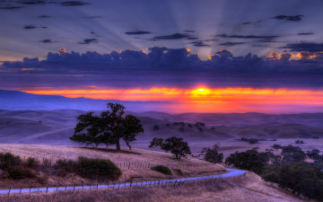 Картинка gorgeous sunset природа восходы закаты закат волшебный