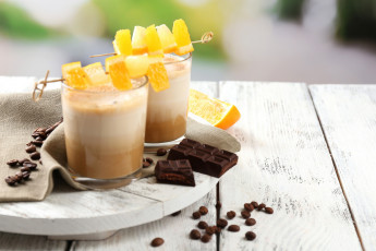 Картинка еда мороженое +десерты кофейные зерна цитрусы шоколад десерт