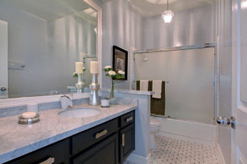 Картинка интерьер ванная+и+туалетная+комнаты стиль цветы ванная дизайн
