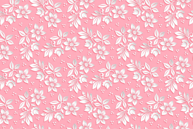 Обои картинки фото векторная графика, цветы , flowers, розовый, фон, объем, узор, цветы