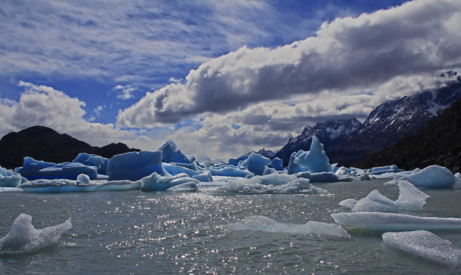 Обои картинки фото природа, айсберги и ледники, простор